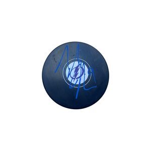 Tyler Johnson Autographed Tampa Bay Lightning Official NHL Puck – JSA Certified